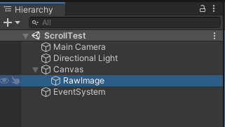 Raw Imageオブジェクトを作成